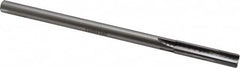 Made in USA - 7/16" Carbide-Tipped 4 Flute Chucking Reamer - Straight Flute, 3/8" Straight Shank, 1-3/4" Flute Length, 7" OAL - Benchmark Tooling