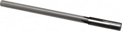 Made in USA - 0.442" Carbide-Tipped 4 Flute Chucking Reamer - Straight Flute, 3/8" Straight Shank, 1-3/4" Flute Length, 7" OAL - Benchmark Tooling