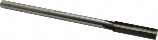 Made in USA - 0.46" Carbide-Tipped 4 Flute Chucking Reamer - Straight Flute, 3/8" Straight Shank, 1-3/4" Flute Length, 7" OAL - Benchmark Tooling