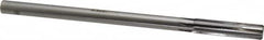 Made in USA - 0.473" Carbide-Tipped 6 Flute Chucking Reamer - Straight Flute, 7/16" Straight Shank, 2" Flute Length, 8" OAL - Benchmark Tooling