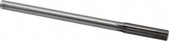 Made in USA - 0.491" Carbide-Tipped 6 Flute Chucking Reamer - Straight Flute, 7/16" Straight Shank, 2" Flute Length, 8" OAL - Benchmark Tooling