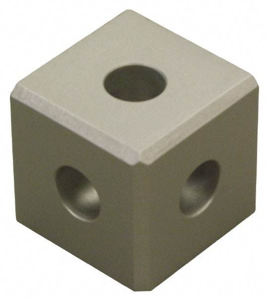 80/20 Inc. - Open Shelving Square Tri-Corner Connector - Aluminum, Use with Series 15 & Bolt Kit 3018 - Benchmark Tooling