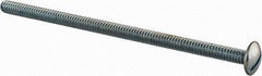 Value Collection - #10-24 UNC, 4" Length Under Head Slotted Drive Machine Screw - Truss Head, Grade 2 Steel, Zinc-Plated Finish, Without Washer - Benchmark Tooling