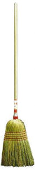 Weiler - 54" OAL Corn Bristle Broom - Wood Handle, 15" Bristle Length - Benchmark Tooling