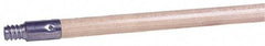 Weiler - 60 x 15/16" Wood Handle for Floor Brushes & Garage Brushes - Threaded Connection, Tan - Benchmark Tooling