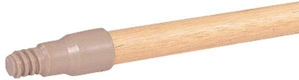 Weiler - 60 x 15/16" Wood Handle for Perma Sweep Floor Brushes - Threaded Connection, Tan - Benchmark Tooling