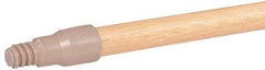 Weiler - 60 x 15/16" Wood Handle for Perma Sweep Floor Brushes - Threaded Connection, Tan - Benchmark Tooling