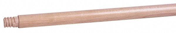 Weiler - 72 x 15/16" Wood Handle for Floor Brushes & Garage Brushes - Threaded Connection, Tan - Benchmark Tooling