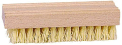 Weiler - Hand & Fingernail Scrub Brush - Plastic Bristles, Wood Block - Benchmark Tooling