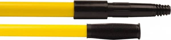 Weiler - 60 x 0.0833" Fiberglass Handle for Tapered or Threaded Holes - Threaded Connection, Yellow - Benchmark Tooling