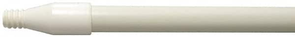 Weiler - 60 x 0.0833" Fiberglass Squeegee Handle - Threaded Connection, White - Benchmark Tooling