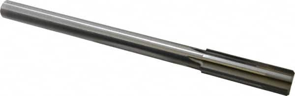 Made in USA - 0.764" Carbide-Tipped 6 Flute Chucking Reamer - Straight Flute, 5/8" Straight Shank, 2-1/2" Flute Length, 9-1/2" OAL - Benchmark Tooling