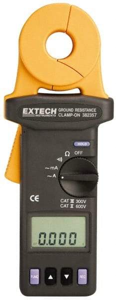 Extech - 1/4 to 1,500 k Ohm, Earth Ground Resistance Tester - 0.001 to 0.002 Resolution - Benchmark Tooling