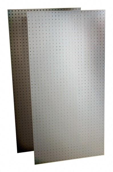 Triton - 48" Wide x 24" High Storage Peg Board - 2 Panels, Polypropylene, White - Benchmark Tooling