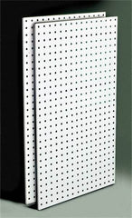 Triton - 24" Wide x 42-1/2" High Storage Peg Board - 2 Panels, Steel, White - Benchmark Tooling