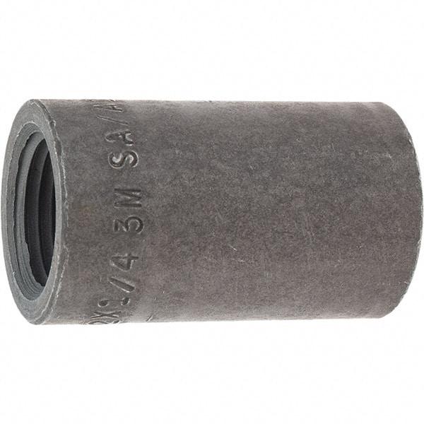 Made in USA - Size 1/2 x 1/4", Class 3,000, Forged Carbon Steel Black Pipe Reducing Coupling - 3,000 psi, Threaded End Connection - Benchmark Tooling