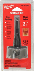 Milwaukee Tool - 2-1/4", 7/16" Hex Shank, Bright Finish, Cobalt Self Feed Drill Bit - Benchmark Tooling