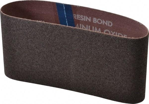 Norton - 3-1/2" Wide x 15-1/2" OAL, 40 Grit, Aluminum Oxide Abrasive Belt - Aluminum Oxide, Coarse, Coated, Series R228 - Benchmark Tooling