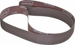 Norton - 1-1/2" Wide x 60" OAL, 320 Grit, Aluminum Oxide Abrasive Belt - Aluminum Oxide, Extra Fine, Coated, Series R228 - Benchmark Tooling