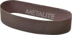 Norton - 1" Wide x 12" OAL, 320 Grit, Aluminum Oxide Abrasive Belt - Aluminum Oxide, Extra Fine, Coated, Series R228 - Benchmark Tooling