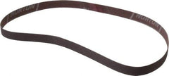 Norton - 1/2" Wide x 24" OAL, 240 Grit, Aluminum Oxide Abrasive Belt - Aluminum Oxide, Very Fine, Coated, Series R228 - Benchmark Tooling