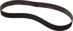 Norton - 1" Wide x 30" OAL, 320 Grit, Aluminum Oxide Abrasive Belt - Aluminum Oxide, Extra Fine, Coated, Series R228 - Benchmark Tooling