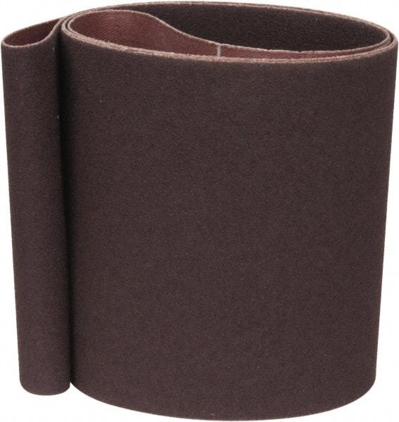 Norton - 4" Wide x 48" OAL, 80 Grit, Aluminum Oxide Abrasive Belt - Aluminum Oxide, Medium, Coated, Series R228 - Benchmark Tooling