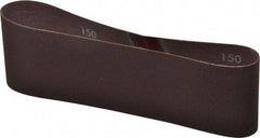 Norton - 3" Wide x 21" OAL, 150 Grit, Aluminum Oxide Abrasive Belt - Aluminum Oxide, Very Fine, Coated, Series R228 - Benchmark Tooling