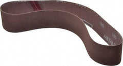 Norton - 2" Wide x 30" OAL, 180 Grit, Aluminum Oxide Abrasive Belt - Aluminum Oxide, Very Fine, Coated, Series R228 - Benchmark Tooling