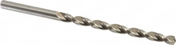 Chicago-Latrobe - #19 135° High Speed Steel Jobber Drill - Bright Finish, Right Hand Cut, Parabolic Flute, Straight Shank, 3-1/4" OAL, Notched Point - Benchmark Tooling