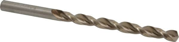 Chicago-Latrobe - Letter G 135° High Speed Steel Jobber Drill - Bright Finish, Right Hand Cut, Parabolic Flute, Straight Shank, 4-1/8" OAL, Notched Point - Benchmark Tooling