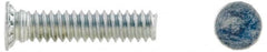 Electro Hardware - 6-32 Thread, 1" OAL, 0.04" Min Panel Thickness, Steel Captive Stud - Zinc Plated, C1005 to C1018 Grade, 0.09" Head Height - Benchmark Tooling
