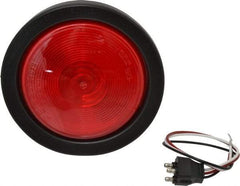 Peterson - 4" Long, 25 Watt, 2.1 Amp, Red Sealed Lighting Stop, Turn & Tail Light - 12 Volts, Includes Grommet, Light & Pigtail - Benchmark Tooling