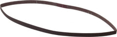 Norton - 1/4" Wide x 18" OAL, 180 Grit, Aluminum Oxide Abrasive Belt - Aluminum Oxide, Very Fine, Coated, Series R228 - Benchmark Tooling