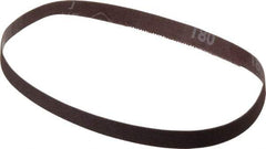 Norton - 1/2" Wide x 18" OAL, 180 Grit, Aluminum Oxide Abrasive Belt - Aluminum Oxide, Very Fine, Coated, Series R228 - Benchmark Tooling