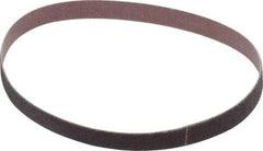 Norton - 3/8" Wide x 13" OAL, 80 Grit, Aluminum Oxide Abrasive Belt - Aluminum Oxide, Medium, Coated, Series R228 - Benchmark Tooling