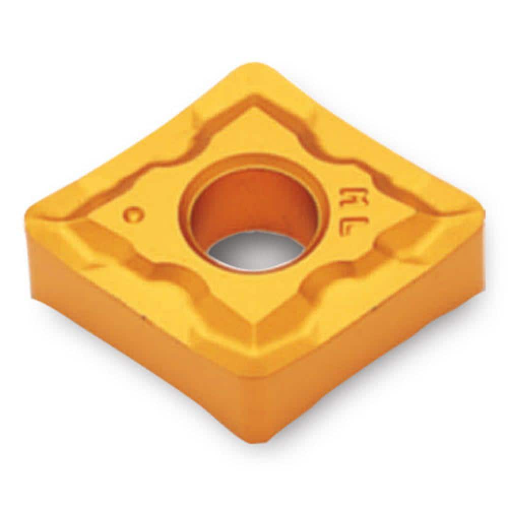 Turning Insert:  CNMG432ML TT9080,  Solid Carbide AlTiN & TiN Finish,  Neutral,  0.5080″ Long,  1/2″ Inscribed Circle,  0.0310″ Corner Radius,  80.0 &deg N/A Diamond,  Series  CNMG