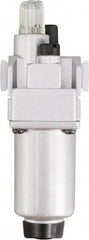 PRO-SOURCE - 1" NPT, 290 Max psi Heavy Duty Modular Lubricator - Aluminum Bowl, Aluminum Die Cast Body, 318 CFM, 140°F Max Temp, 3.54" Wide x 11.00" High - Benchmark Tooling