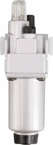 PRO-SOURCE - 1/2" NPT, 290 Max psi Standard Modular Lubricator - Aluminum Bowl, Aluminum Die Cast Body, 200 CFM, 140°F Max Temp, 2-3/4" Wide x 9.45" High - Benchmark Tooling