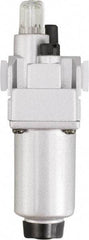 PRO-SOURCE - 3/8" NPT, 290 Max psi Intermediate Modular Lubricator - Aluminum Bowl, Aluminum Die Cast Body, 106 CFM, 140°F Max Temp, 2.16" Wide x 8.07" High - Benchmark Tooling