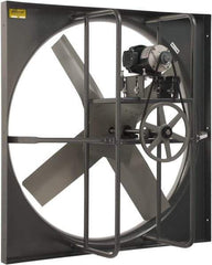 Americraft - 36" Blade, Belt Drive, 1 hp, 13,174 CFM, TEFC Exhaust Fan - 42-1/2" Opening Height x 42-1/2" Opening Width, 16/8 Amp, 115/230 Volt, 1 Speed, Single Phase - Benchmark Tooling