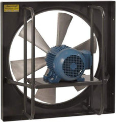 Americraft - 20" Blade, Direct Drive, 1 hp, 6,900 CFM, Explosion Proof Exhaust Fan - 24-1/2" Opening Height x 24-1/2" Opening Width, 16/8 Amp, 115/230 Volt, 1 Speed, Single Phase - Benchmark Tooling