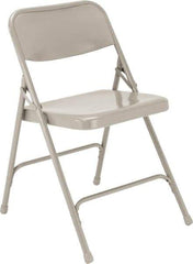 NPS - 18-1/4" Wide x 20-1/4" Deep x 29-1/2" High, Steel Standard Folding Chair - Gray - Benchmark Tooling