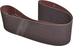 Norton - 4" Wide x 48" OAL, 40 Grit, Aluminum Oxide Abrasive Belt - Aluminum Oxide, Coarse, Coated, Series R228 - Benchmark Tooling