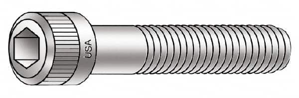 Armor Coat - #10-24 UNC Hex Socket Drive, Socket Cap Screw - Alloy Steel, Armor Coat Finish, Fully Threaded, 1" Length Under Head - Benchmark Tooling