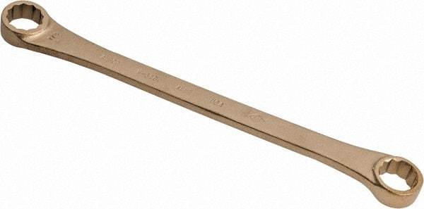 Ampco - 13/16" x 7/8" 12 Point Offset Box Wrench - Double End, 12-1/4" OAL, Aluminum Bronze - Benchmark Tooling