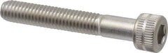 Made in USA - #10-32 UNF Hex Socket Drive, Socket Cap Screw - Grade 18-8 Stainless Steel, Uncoated, 1-1/4" Length Under Head - Benchmark Tooling