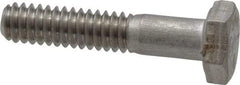 Made in USA - 1/4-20 UNC, 1-1/4" Length Under Head Hex Head Cap Screw - Grade 18-8 Stainless Steel, Uncoated, 7/16" Hex - Benchmark Tooling