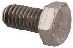 Made in USA - 5/16-18 UNC, 5/8" Length Under Head Hex Head Cap Screw - Grade 18-8 Stainless Steel, Uncoated, 1/2" Hex - Benchmark Tooling