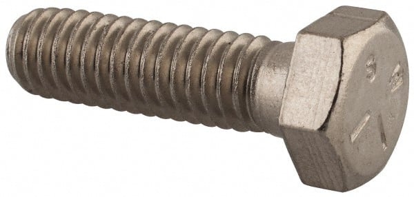 Made in USA - 5/16-18 UNC, 1-1/8" Length Under Head Hex Head Cap Screw - Benchmark Tooling